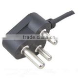 South Africa power cord plug with SABS approval