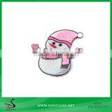 Sinicline Embroidery Style Snowman Patch for Kid's Clothing and Bag