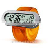 ECO Friendly Wheel Shape Alarm Water Energy Clock, No Battery Fancy Digital Alarm Clock,weather Forecast Clock thumbnail-4