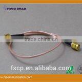 RG316 Cable Assembly With SMA RP-Female Bulkhead Right Angle to SMA RP-Male Connector thumbnail-3