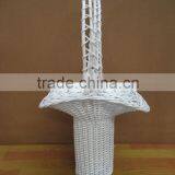2 Pcs Beautiful Design Wicker Flower Baskets/gift Baskets thumbnail-1