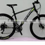 Black And Grey Aluminum Alloy Mechanical Disc Brake 26" 27S Mountain Bike.