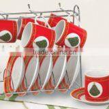 12pcs porcelain coffee set