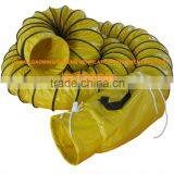 Yellow PVC Fire Resistant Flexible Air Duct Hose With Carrying Bag thumbnail-1