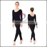 A2619 Long Sleeve Ankle Length Unitard Athletic Unitards With Long Sleeves Ballet Unitards for Gymnastic Unitard thumbnail-1