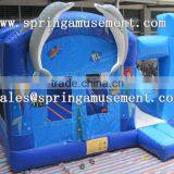 Hot Selling and Top Design Dolphin Classical Inflatable Bouncer and Slide Combo Castle
