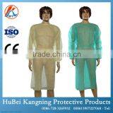 PP Nonwoven Yellow Disposable Isolation Gown thumbnail-4