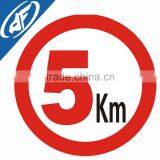 Road Printable Folding Speed Limit Sign Face