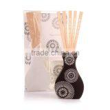 2016 Name Brand Chinese Manufacturer Bamboo Ceramic Bottle Reed Diffuser With Bamboo Wicks for Home Decoration