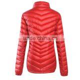 Custom Women Pink Ultra Light Duck Down Jacket thumbnail-4