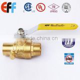 1/2"-- 1"Forged brass body full port Sweat water Brass Ball Valve with drain