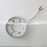 led lamp holder gx53 holder round shape white color with the silver gray outer gu10 or mr16 83mm high quality 3 years warranty