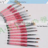 ANY Nail Art Beauty Care Pink Rhinestone UV Gel Nail Polish Brush Micropainting thumbnail-6