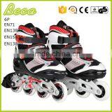 Wholesale Adjustable 4 Wheels Black Red High End Kids Roller Skate thumbnail-5