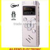 Professional 8GB LCD Digital Voice Recorder With VOR MP3 Player Hidden Voice Recorder