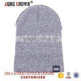 Women Men Gray Fitted Beanie Cap Hat thumbnail-6