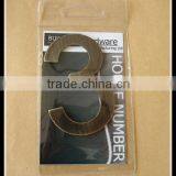 304 Stainless Steel Door Numbers for Hotel Project