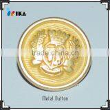 Gold Zinc Metal Buttons for Coat Oeko-tex