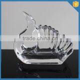 LXHY-N001 Animal Shape Swan Crystal Glass Napkin Holder for Wedding