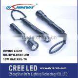 Super Bright CREE XML U3 10W 1200LUMEN Led Scuba Light ,IP68