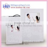 Promotion white 12*18 photo album cover for marriage