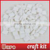 Craft DIY Vitreous Mini Plain White Mosaic Tile thumbnail-1