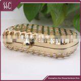 Fashion Metal Mesh Box Purse Frame & Fancy Hollow Clutch Party Handbag thumbnail-3