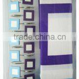 Polyester Shower Curtain Bathroom Curtain Matching With 12pcs Poly Resin Hooks thumbnail-1