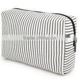 Fashion Strips Canvas Cosmetic Bag thumbnail-2