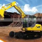 Construction Machinery 8ton Walking Excavator Wheeled Crawler Excavator