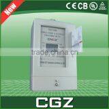 LCD White Color Meter Prepaid Electricity Single Phase Digital Energy Meter thumbnail-2