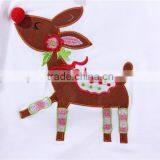 Christmas Reindeer Cute Ruffle Toddler Girls Boutique Clothing Sets thumbnail-3