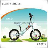 2016 alu V brake balance bicycle for children / iron frame children walking bicycle / blue children bicycle without pedals