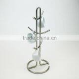 Satin Nickel Plated Coffee Mug Holder, Kitchen Stand thumbnail-1