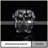 Stainless Steel Titanium Skull Head Ring/The Expendables Skull Ring Wholesale thumbnail-3