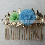 Bidal Hair Comb-Hawaiian Plumeria Flowers Bridal Beach Wedding Fascinator Headpiece Wedding Hair Accessory FHCOC2002-2 thumbnail-1