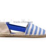 The Shoes Lady 2016 New Design Sandal Women Shoes Summer Sandals Striped Canvas Sandals thumbnail-1