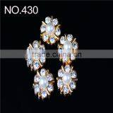 2016 Wholesale Garment Accessories Custom Bridal Crystal Beaded Neckline Sash Belts Rhinestone Applique thumbnail-6