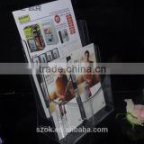 new design high transparent wholesale acrylic brochure holder