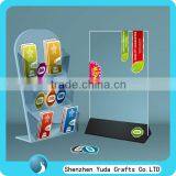 Cheap Desktop Table Card Holder With Sign Holder Acrylic for Restaurant