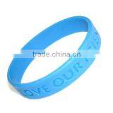 High Quality Cheap Price Debossed Colour Filled Silicone Wristbands