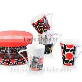 HJBD296-505 SET OF 4 MUGS