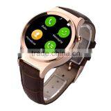 NO.1 S3 Smartwatch Glod + BROWN Round Dial / CPU MTK2502 Heart Rate Monitor Pedometer Sleep Monitor Bluetooth 4.0