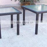 Small Size Dining Set 4 Chairs With Table Rattan thumbnail-2
