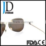 Double Bridge Pilot Titanium Sunglasses Polarized Metal thumbnail-6