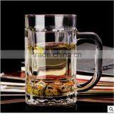 Promotional Custom Design Tall Glass Beverage/Glass Beer Mug With Handle thumbnail-3