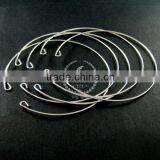 60mm Diameter 1mm Thick Silver Plated Simple Wiring Bracelet DIY Bangle Supplies 1900055 thumbnail-2
