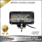 6.5in 40W High Power Offroad Motorcycle ATV UTV SUV Driving Light for Truck Trailer Tractor Harvester Agriculture Equipments