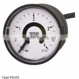 Bourdon Tube Pressure Gauges with Electronic Pressure Switch Standard Version, Cable Outlet Type PGS15