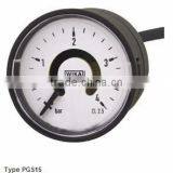 Bourdon Tube Pressure Gauges With Electronic Pressure Switch Standard Version, Cable Outlet Type PGS15 thumbnail-1
